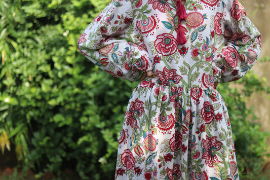 Red Floral Dress