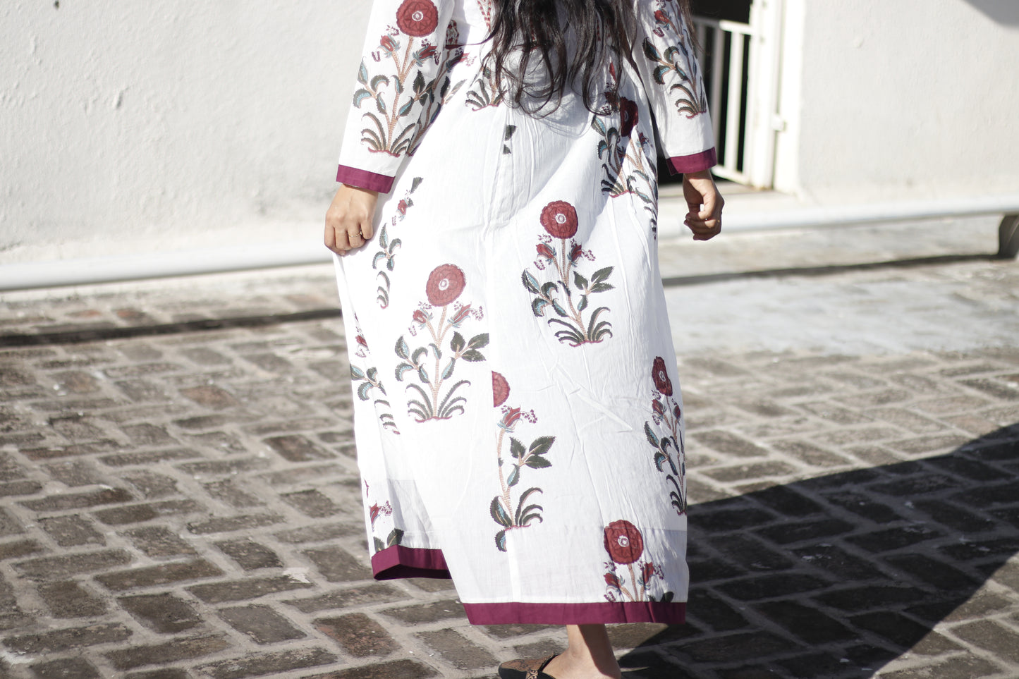 White Floral Dress