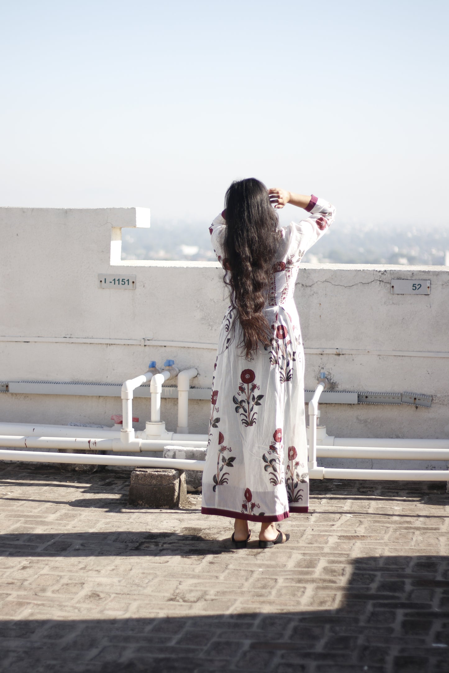 White Floral Dress