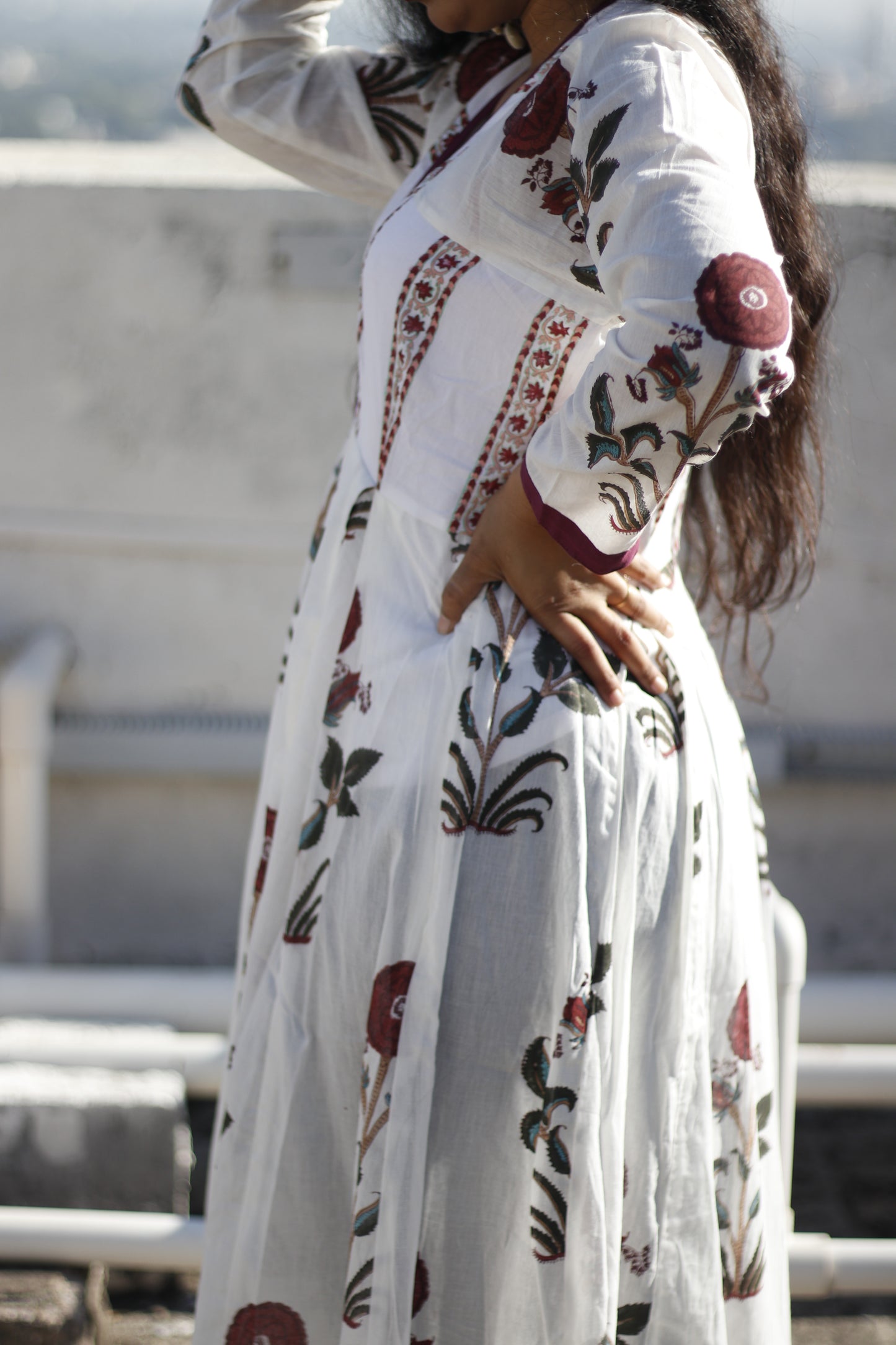 White Floral Dress