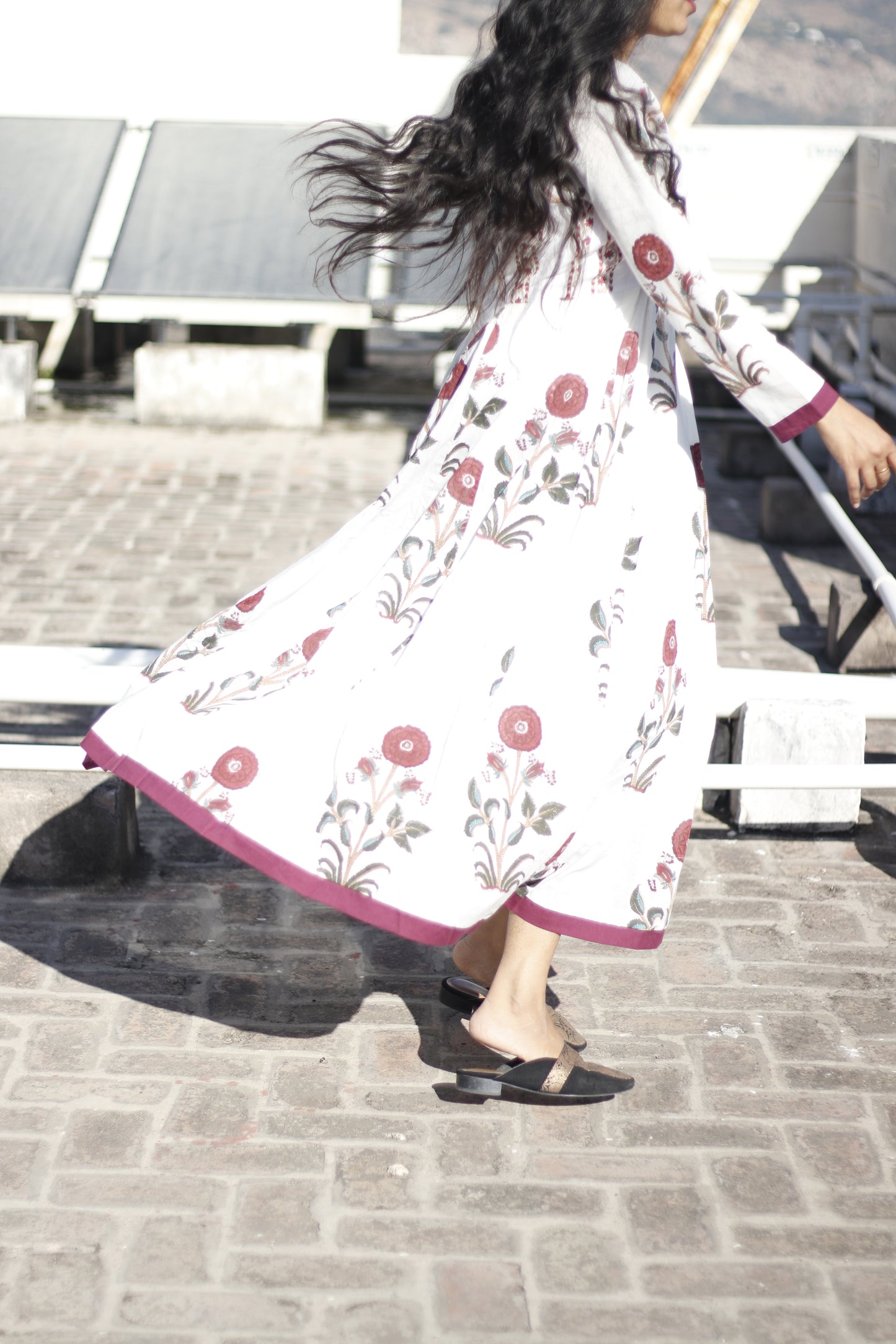 White Floral Dress