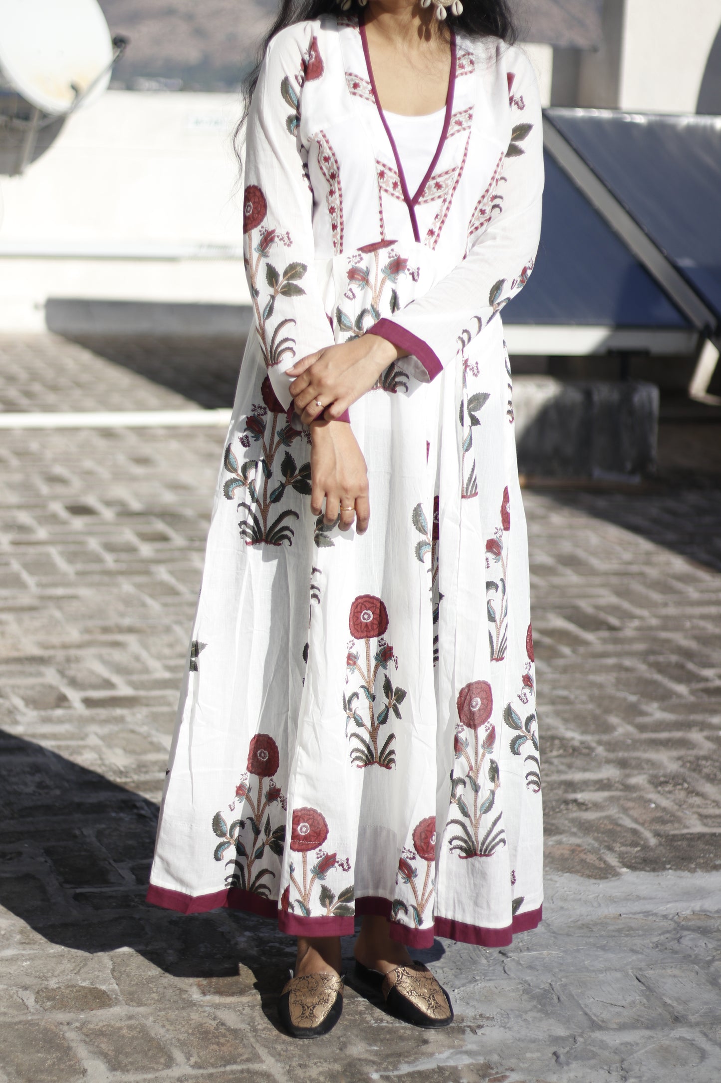 White Floral Dress