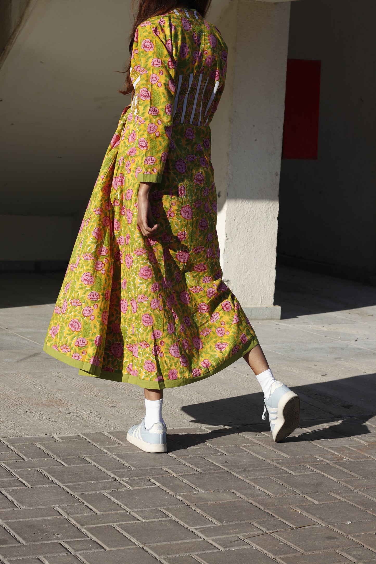 Golden Petals Dress