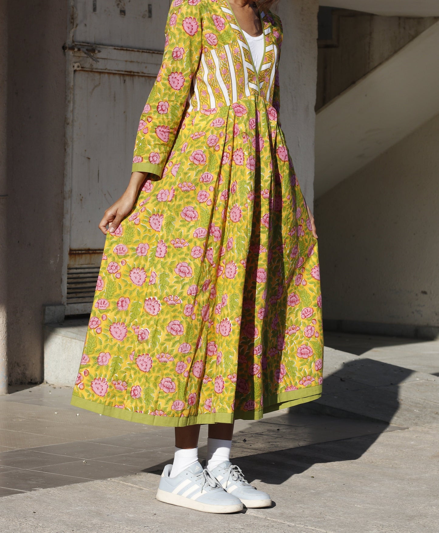 Golden Petals Dress