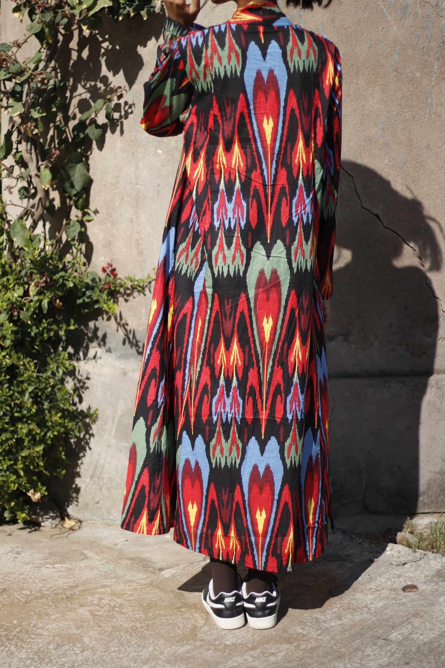 Black Ikat Elegance Dress