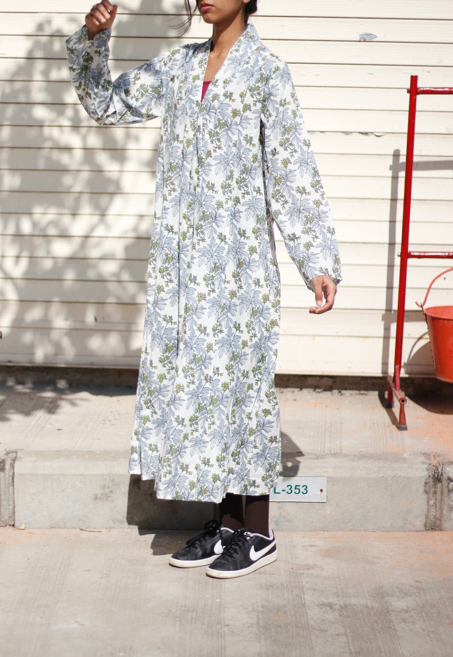 Whispering Petals White Floral Dress