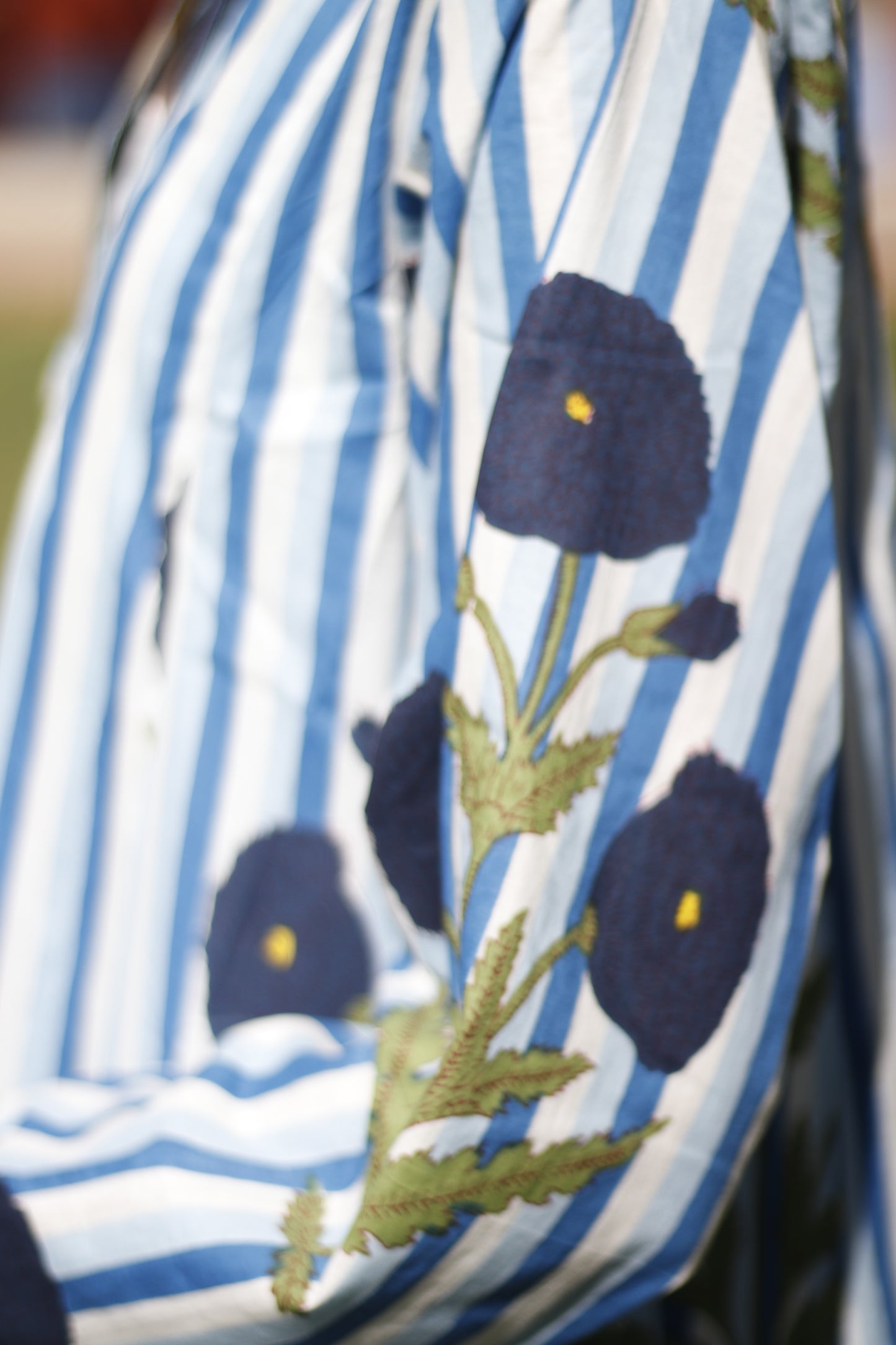 Regal Waves Indigo Dress